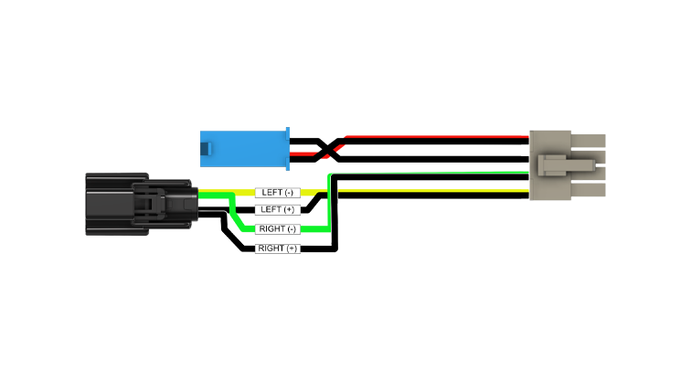 Kenwood CA-HRN14FR, Wire Harness for Front & Rear Stereo Signals