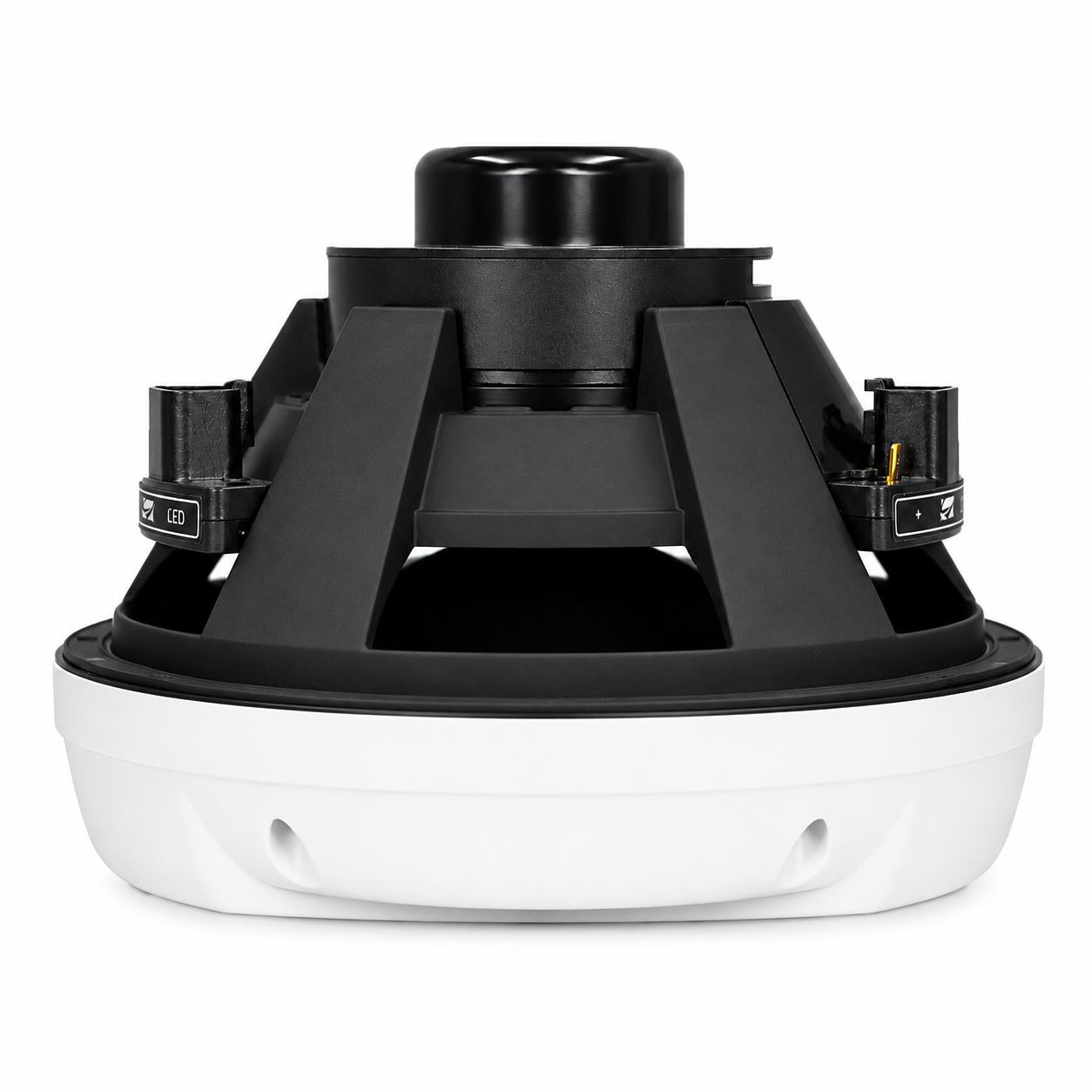 Alpine MRN-S88-LW, 8.8" Marine 2-Way Coaxial Speakers w/ LED Grille - White