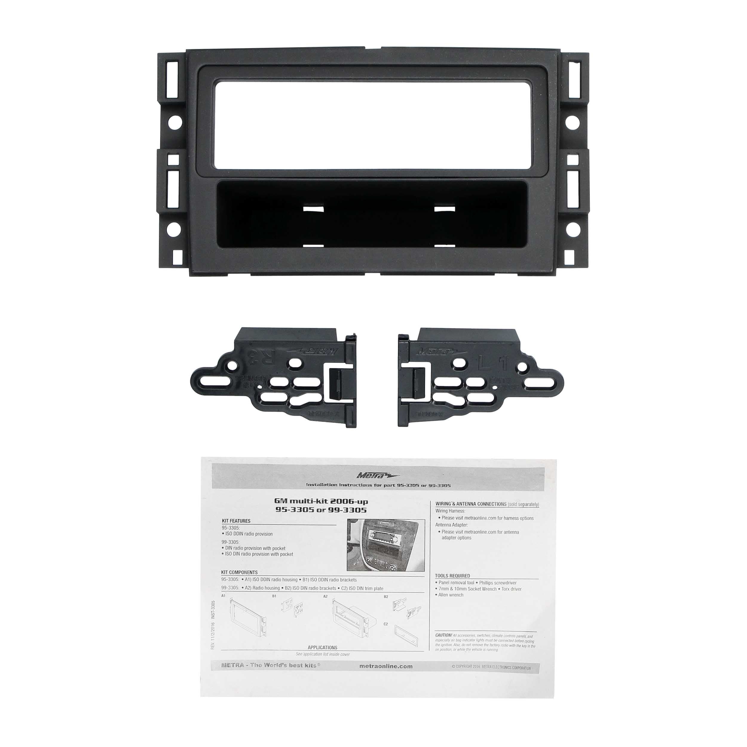 Metra 99-3305, Multi-Kit Radio Installation Dash Kit for Select GM Multi-Kit 2006- Up