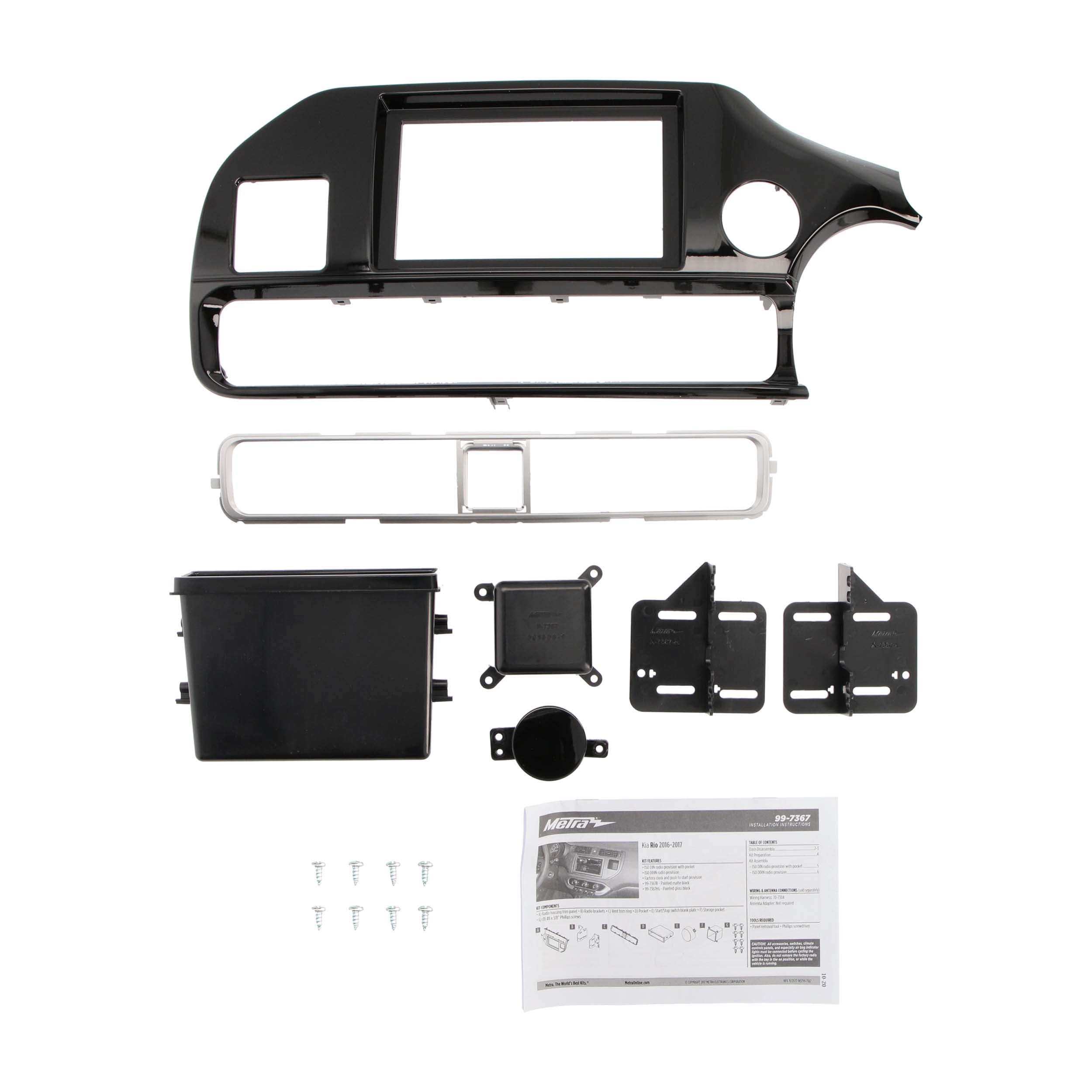 Metra 99-7367HG, Multi-Kit Radio Installation Dash Kit for Select Kia Rio 2016-2017