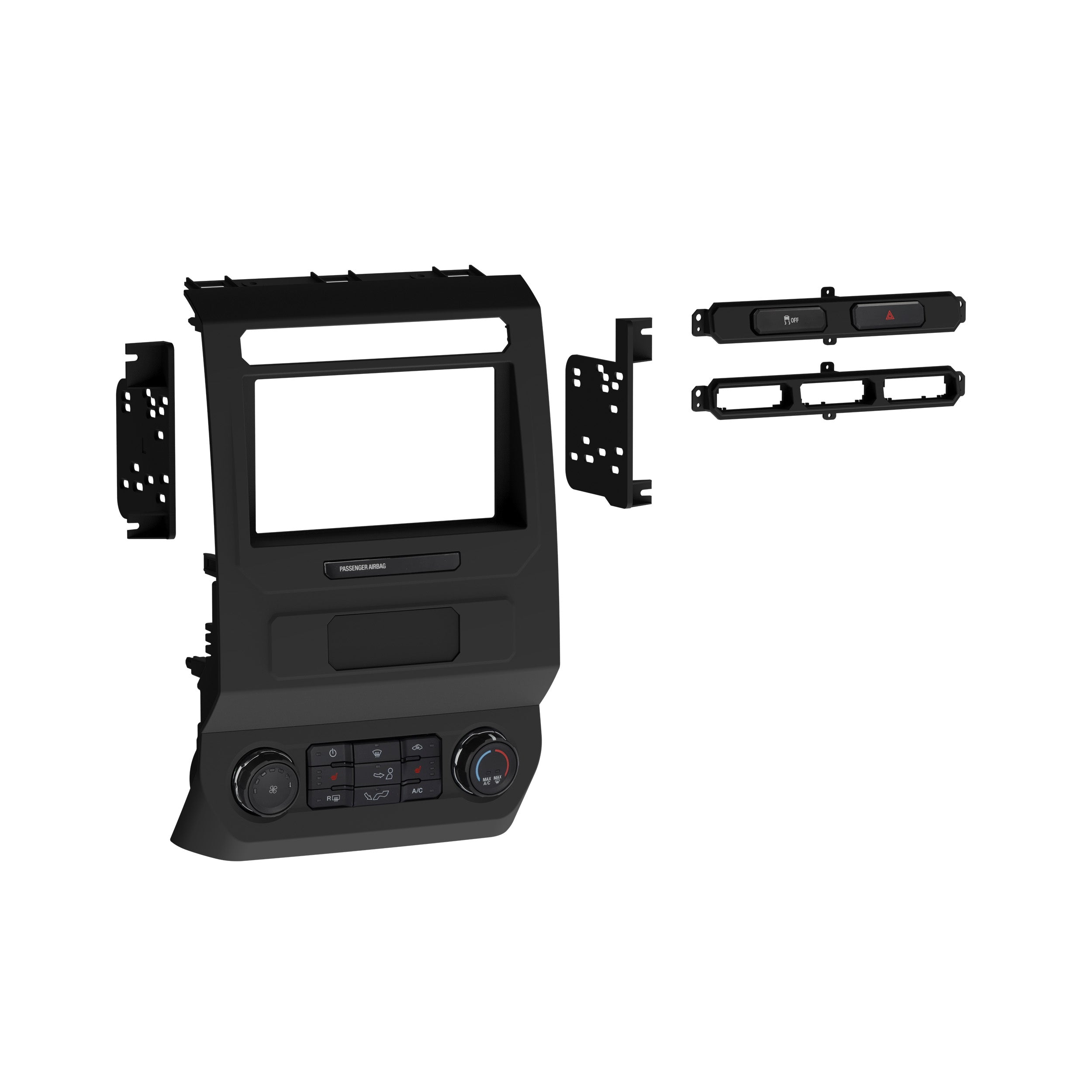 Metra 95-5869CH, Double DIN Radio Installation Dash Kit for Select Premium Dash Kit - Fits Ford F-Series Trucks 2015-2022