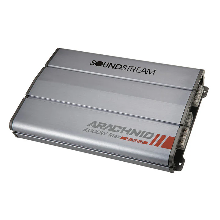 Soundstream AR1-3000D, Arachnid Series Monoblock Class D Subwoofer Amplifier - 3,000 Watts