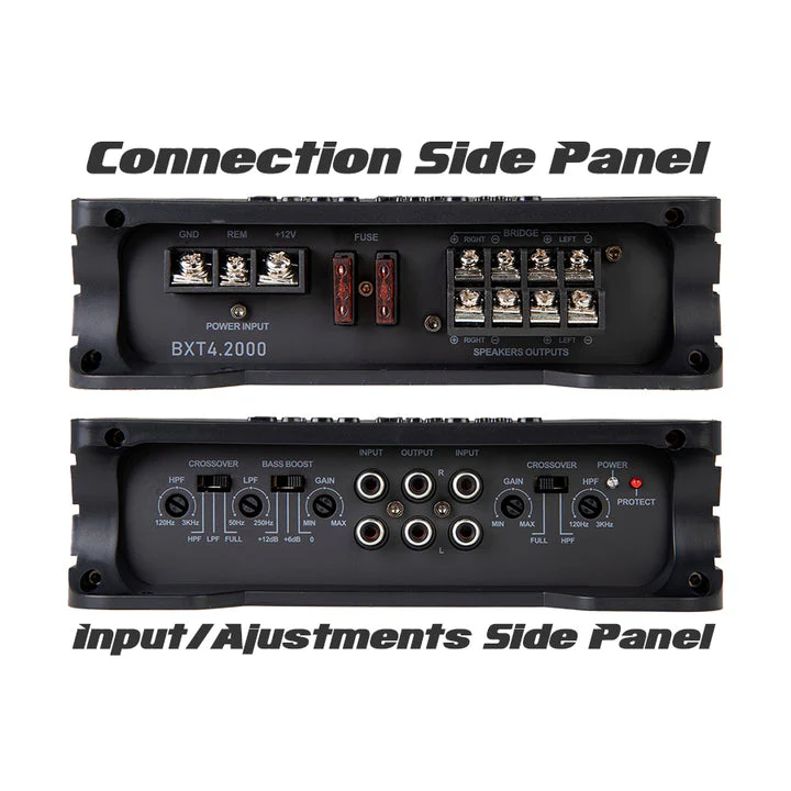 Soundstream BXT4.2000, Bass Xtreme Series 4 Channel Full Range Amplifier - 2,000 Watts
