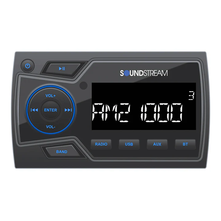 Soundstream MHU-32SXM, Marine Source Unit w/ SXM Tuner, 3 Zone, Bluetooth