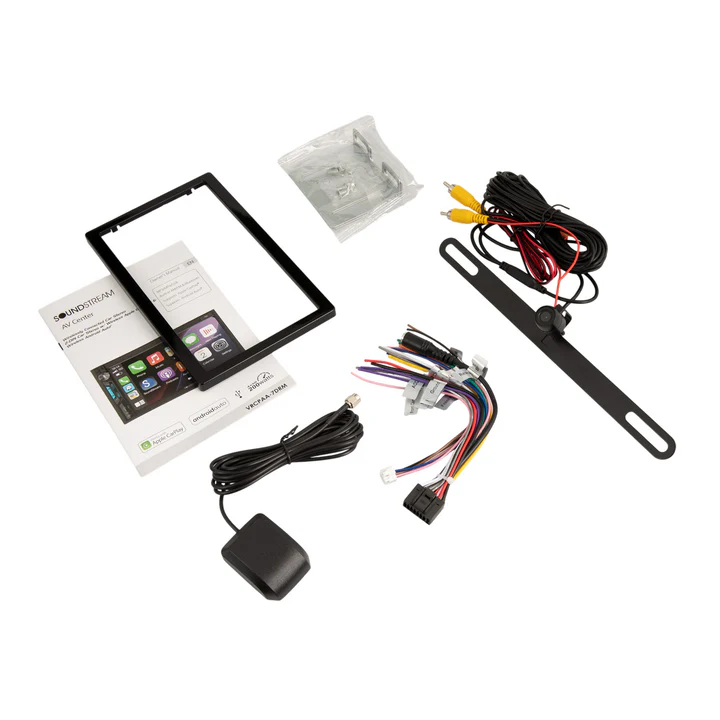 Soundstream VRCPAA-7DRM, 7" Double DIN Digital Multimedia Receiver w/ Apple CarPlay & Android Auto (Does Not Play CDs)