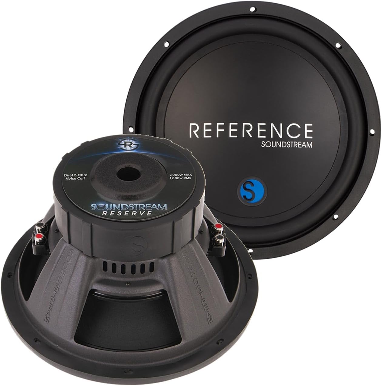 Sound Stream R5.122, Reserve Series 12" Dual 2 Ohm Voice Coil Subwoofer, 2000W