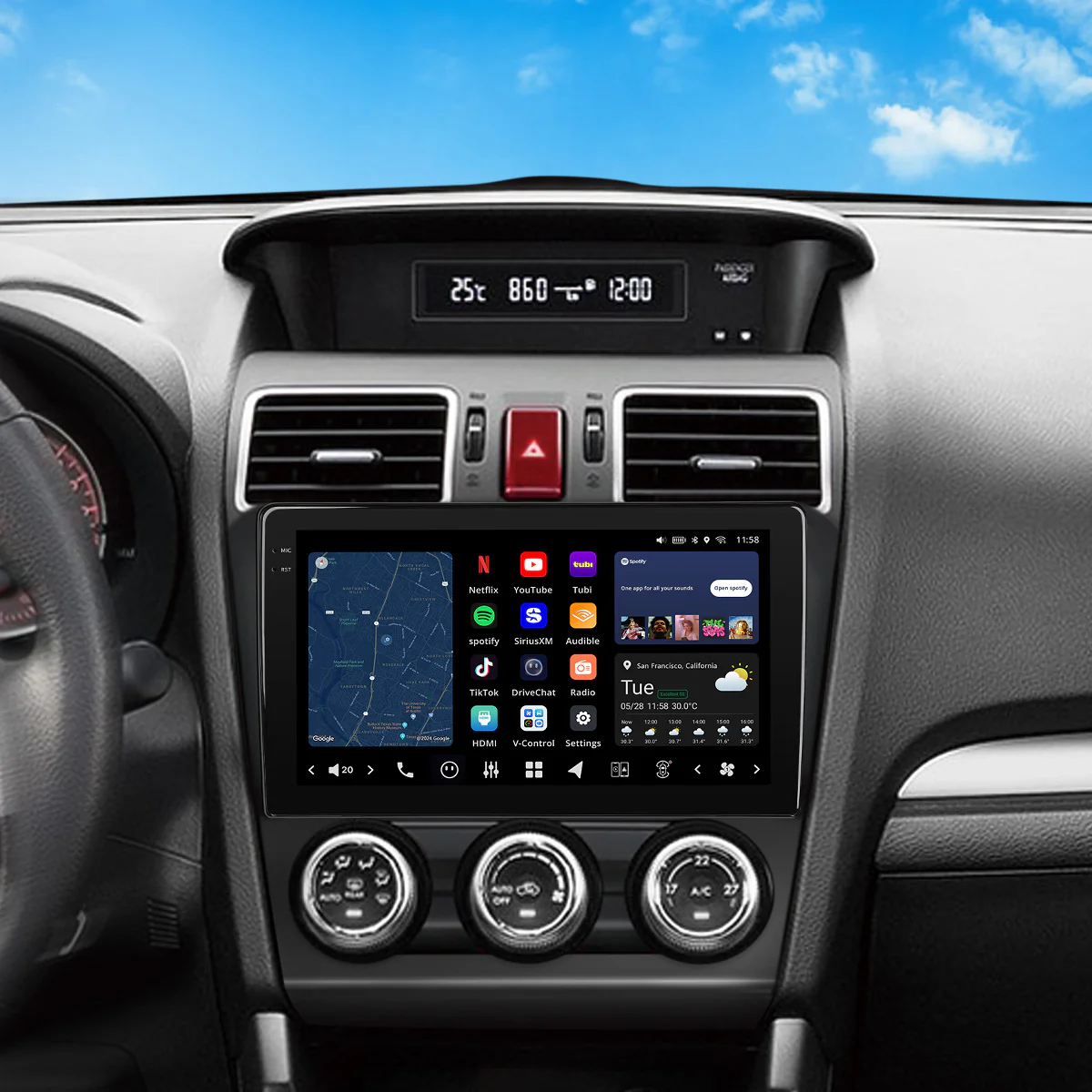 Vinland V13FR109N, Vision Radio for Subaru Forester/WRX/WRX STi 2016–2021