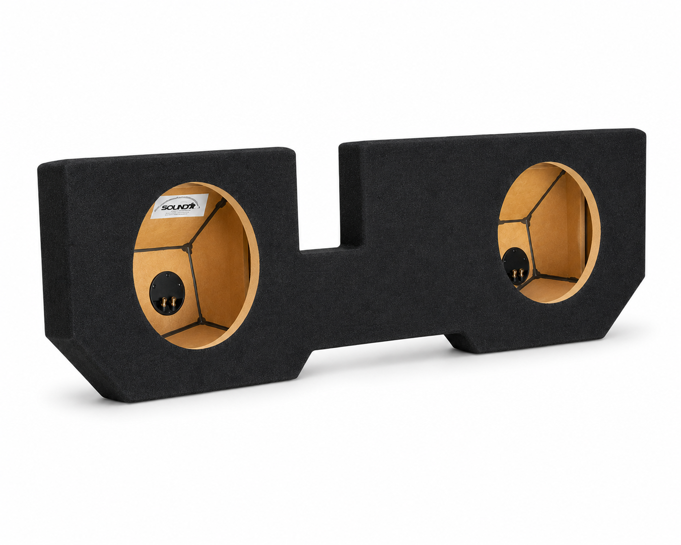 SoundBox Ram Quad Cab/ Crew Cab 2002-2018 (2019 Classic) Dual 12" Upfire Subwoofer Enclosure