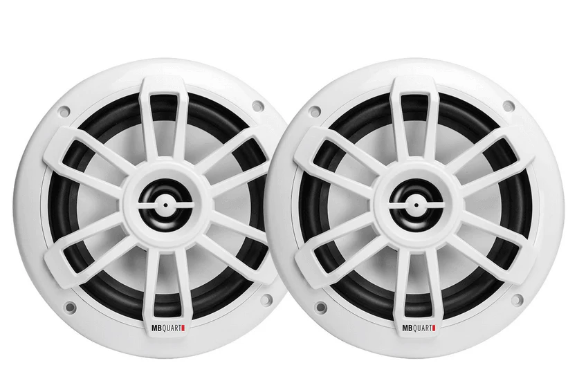 MB Quart NF1-116, Nautic Formula 6.5" 2-Way Coaxial Marine Speakers - White