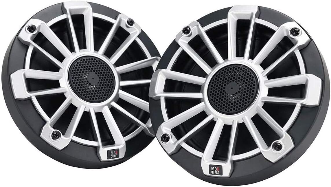 MB Quart NP1-116, Nautic Premium 6.5" Coaxial Marine Speakers - 3 Grille Colors Included