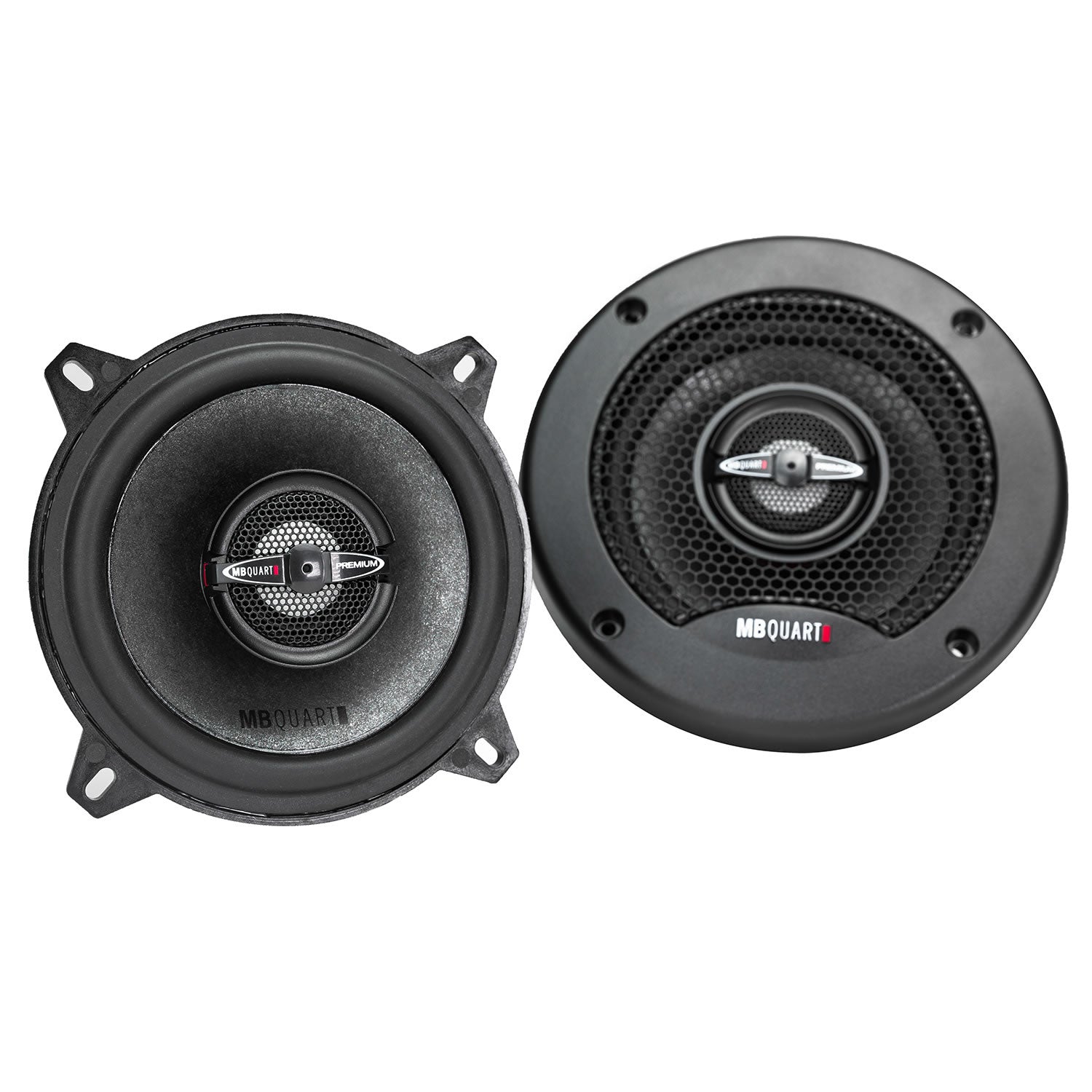 MB Quart PK1-113, Premium 5.25" 2-Way Coaxial Speakers With Grills, 220 Watts