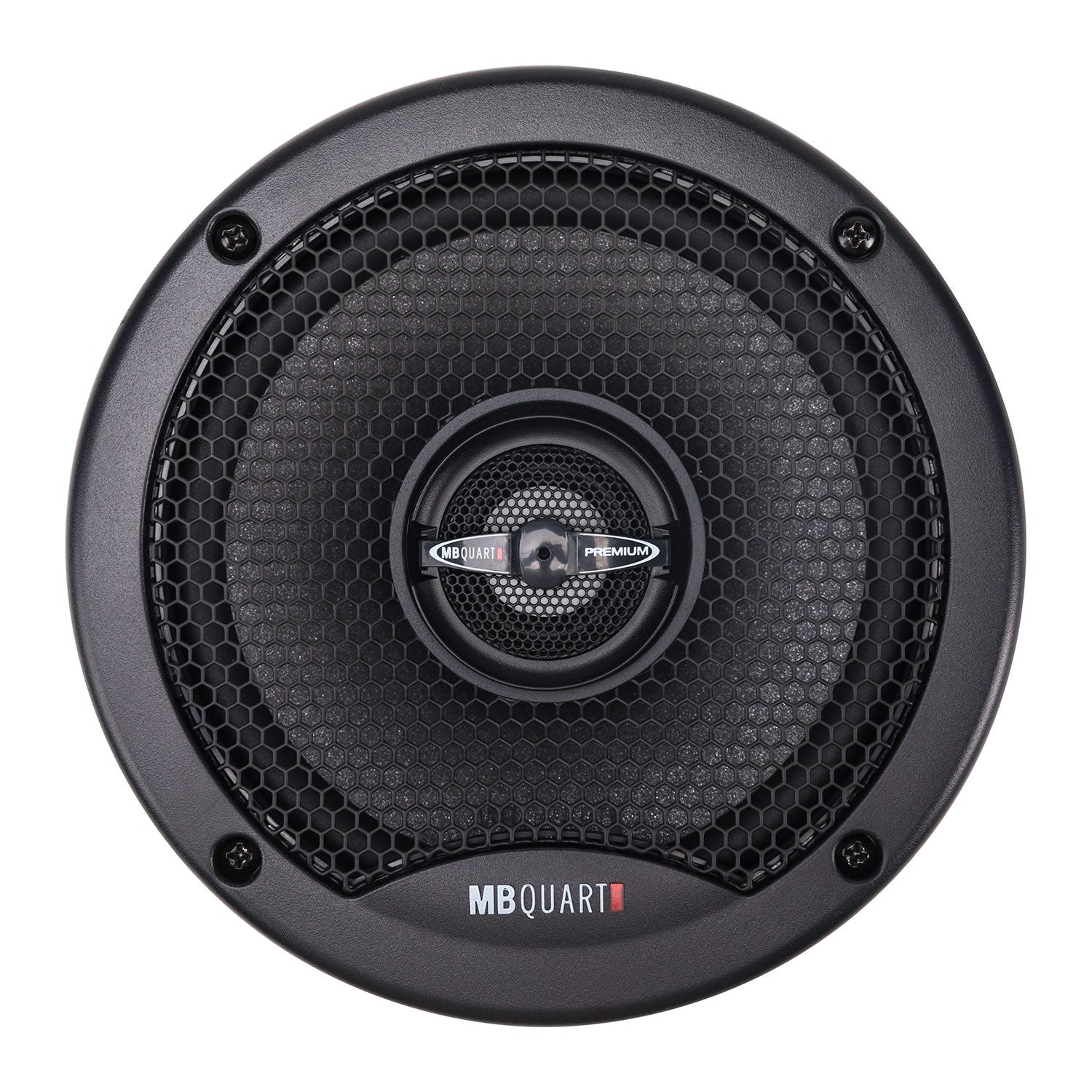 MB Quart PK1-116, Premium 6.5" 2-Way Coaxial Speakers With Grills, 220 Watts