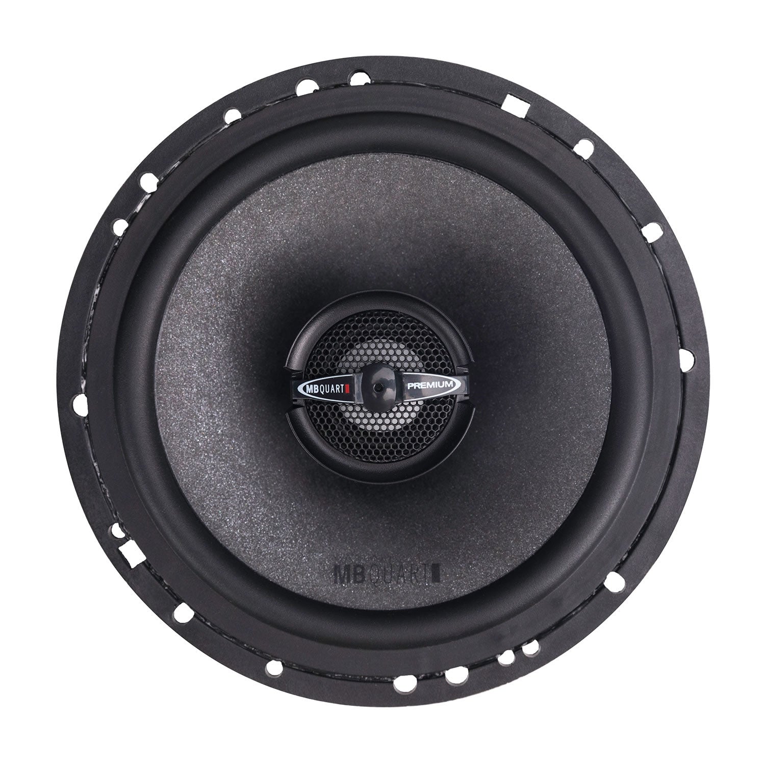 MB Quart PK1-116, Premium 6.5" 2-Way Coaxial Speakers With Grills, 220 Watts