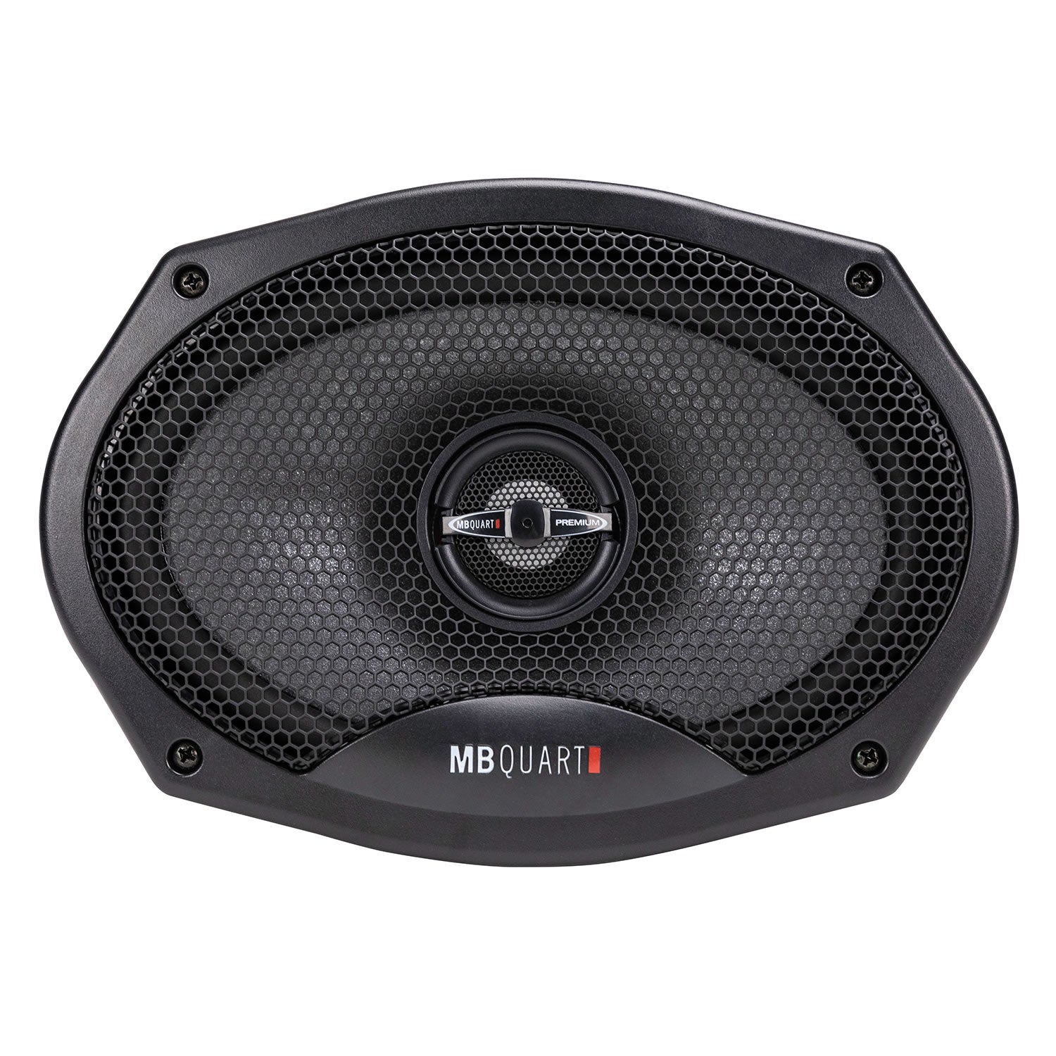 MB Quart PK1-169, Premium 6x9" 2-Way Coaxial Speakers With Grills, 220 Watts