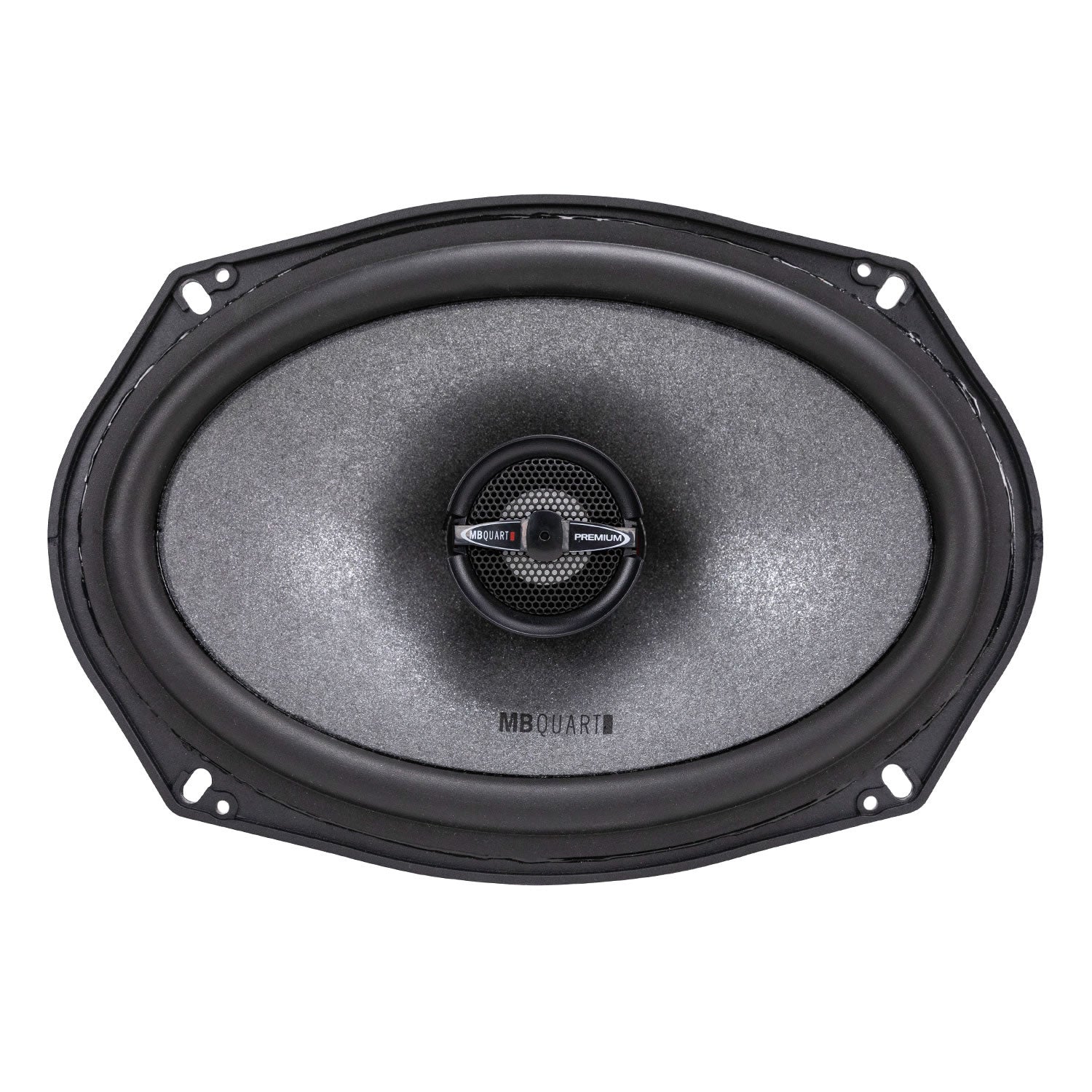 MB Quart PK1-169, Premium 6x9" 2-Way Coaxial Speakers With Grills, 220 Watts
