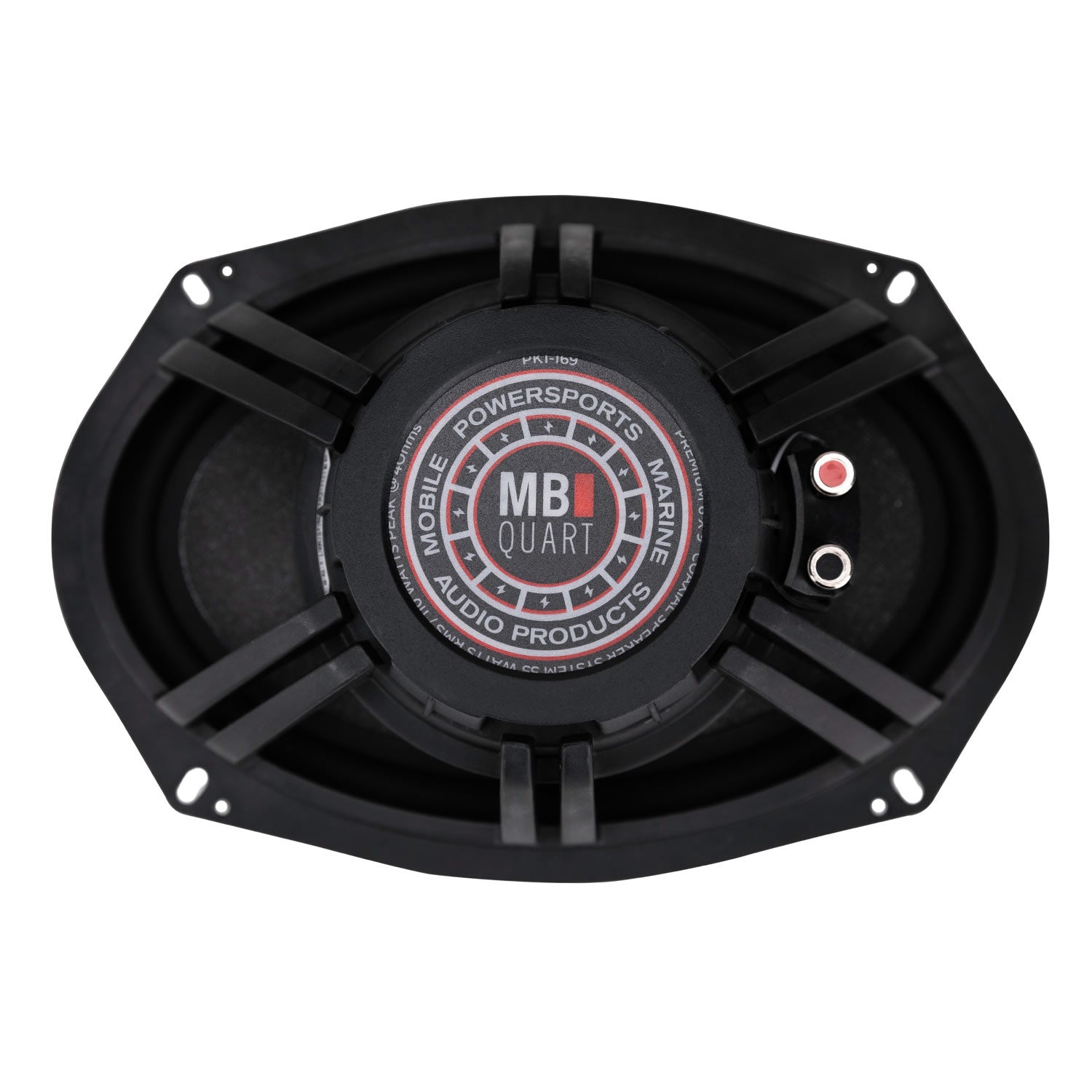 MB Quart PK1-169, Premium 6x9" 2-Way Coaxial Speakers With Grills, 220 Watts