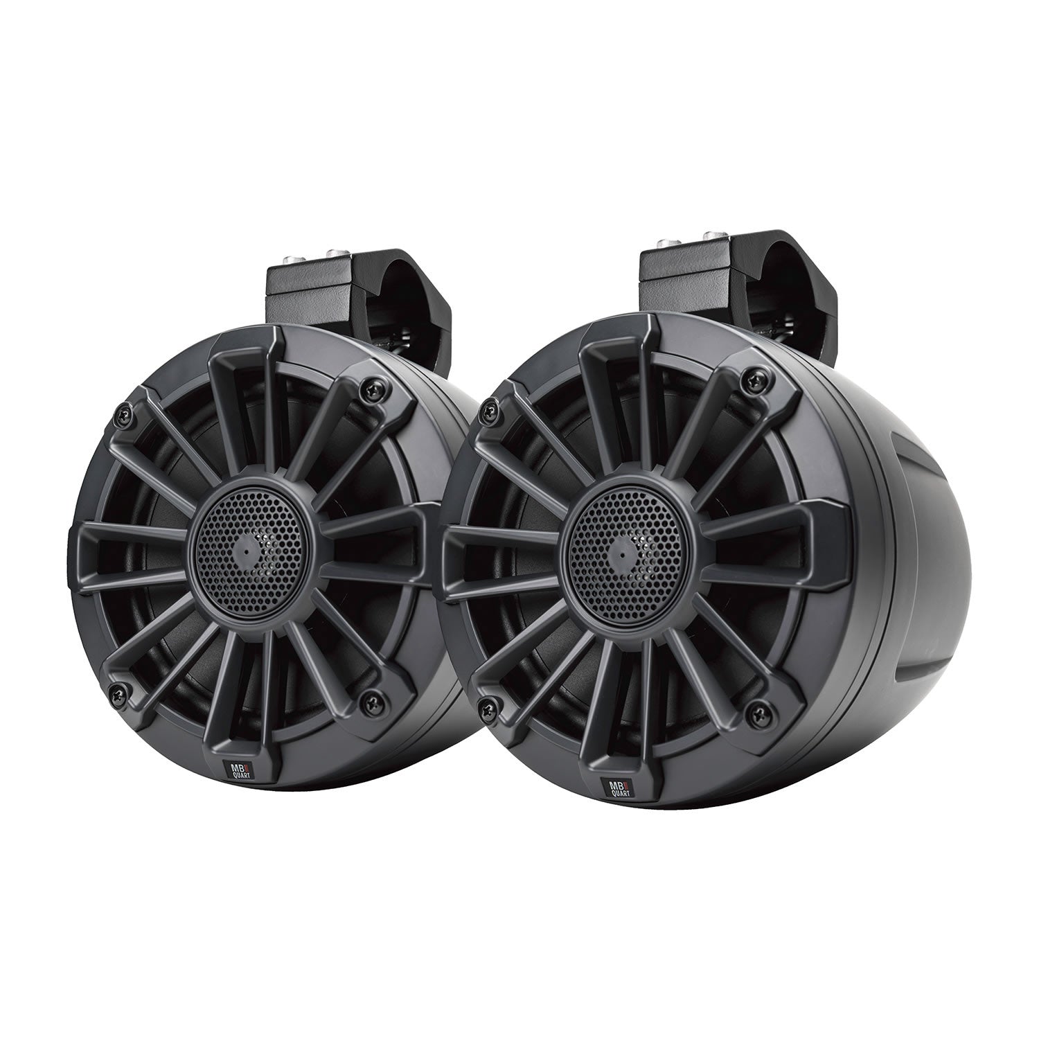 MB Quart NPT1-116, Nautic Premium 6.5" Coaxial Wake Tower Speakers with Interchangeable Grilles & Mounting Hardware