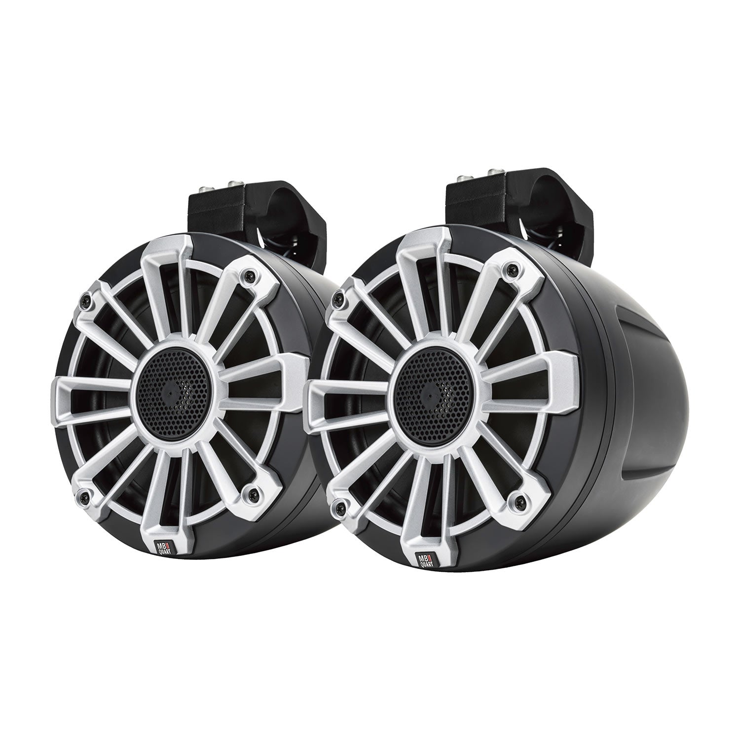 MB Quart NPT1-116, Nautic Premium 6.5" Coaxial Wake Tower Speakers with Interchangeable Grilles & Mounting Hardware