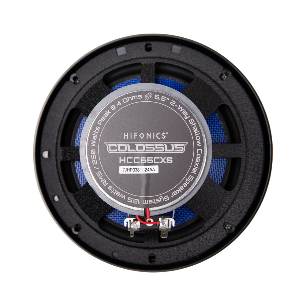 Hifonics HCC65CXS, Colossus Classic 6.5" 2-Way Shallow Coaxial Speakers, 125 Watts