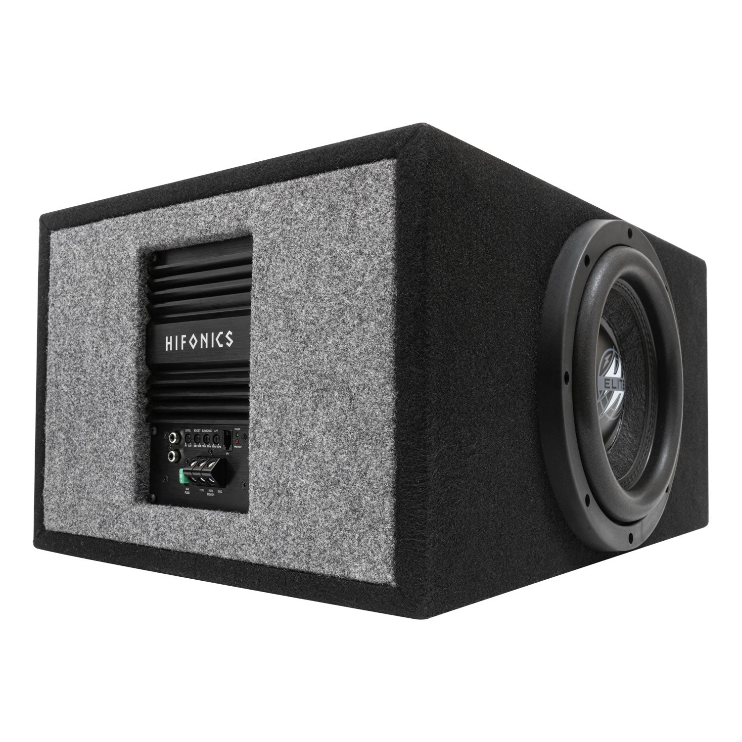Hifonics HEW10D4-500P, Elite Elite 10" Powered Loaded Ported Enclosure, 500 Watts