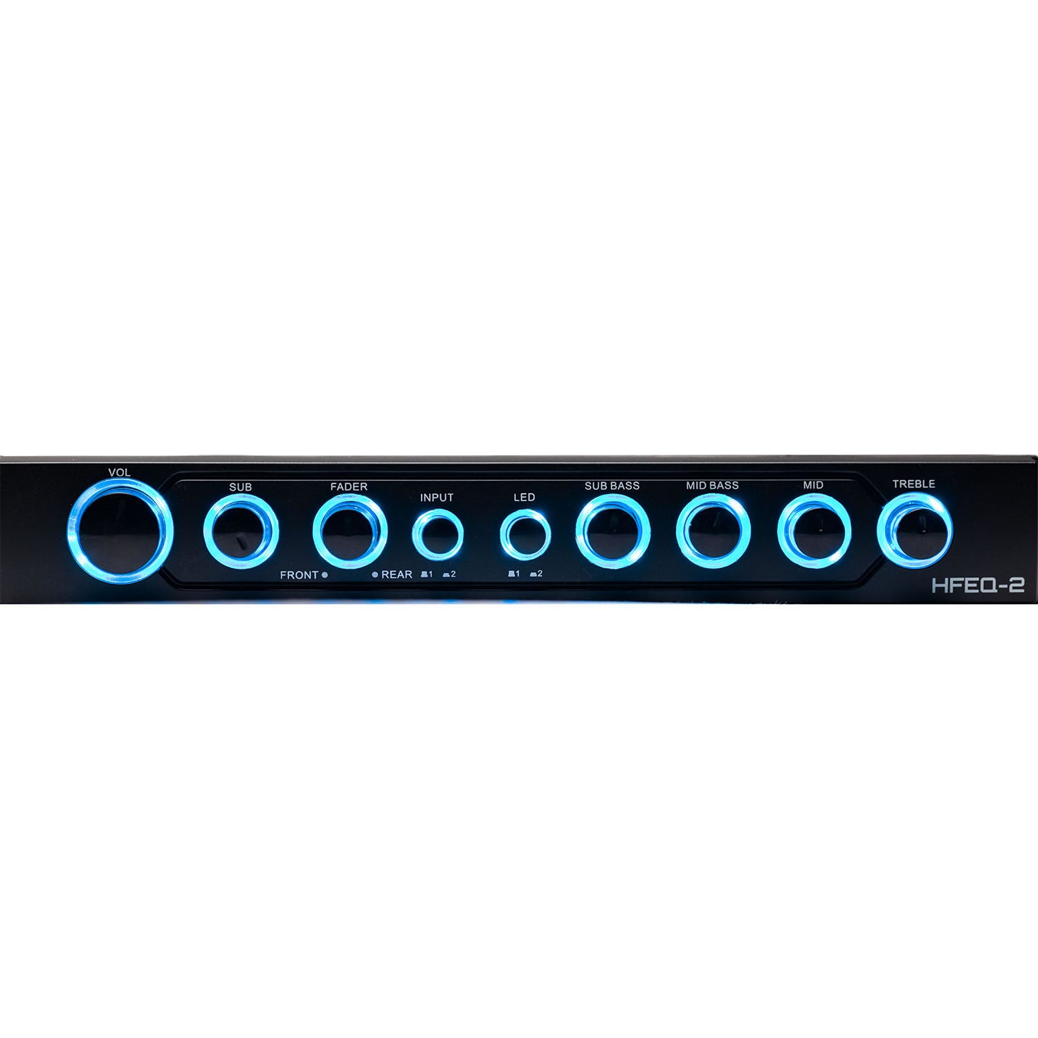 Hifonics HFEQ-2,  1/2 DIN 4 Band Equalizer