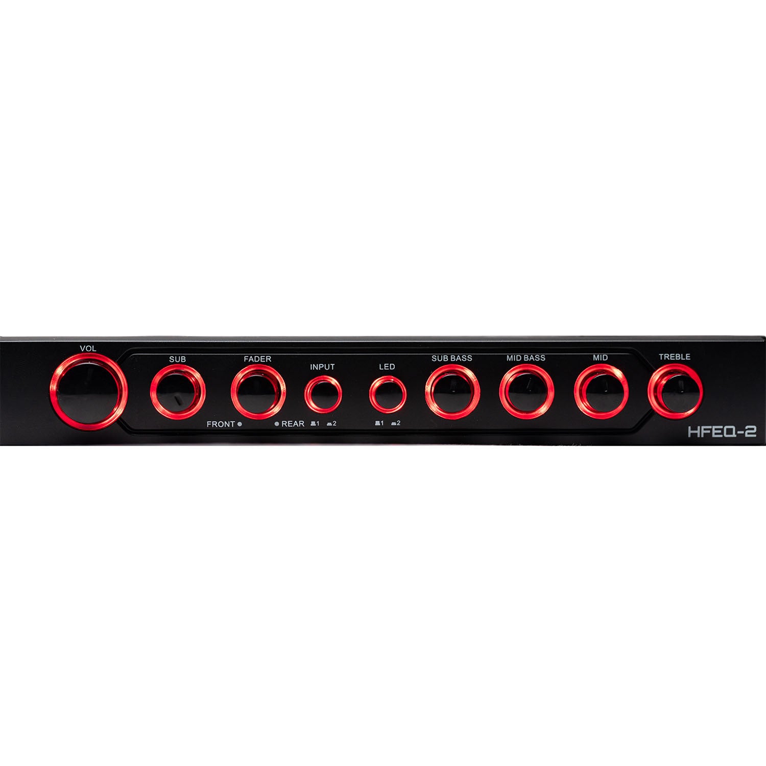 Hifonics HFEQ-2,  1/2 DIN 4 Band Equalizer