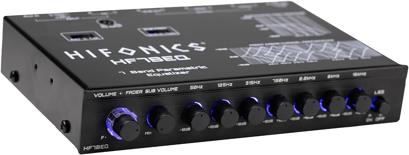 Hifonics HF7BEQ,  7 Band Parametcric Equalizer