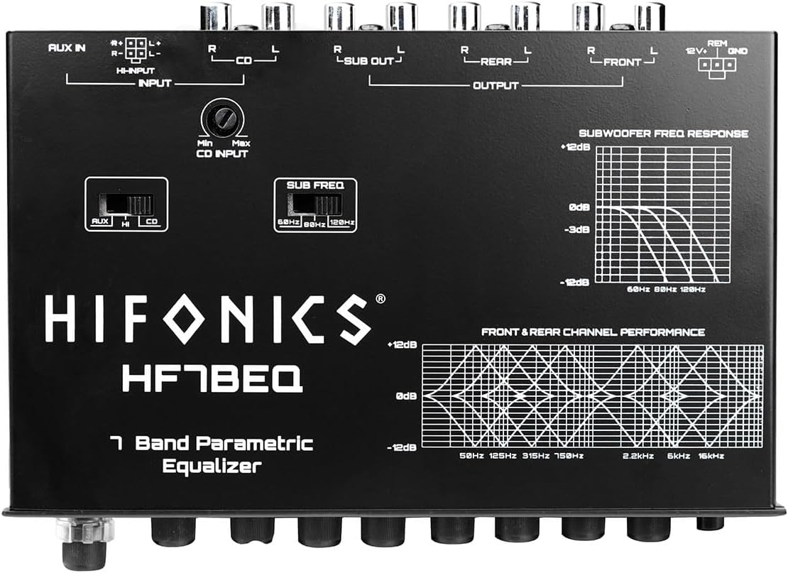 Hifonics HF7BEQ,  7 Band Parametcric Equalizer