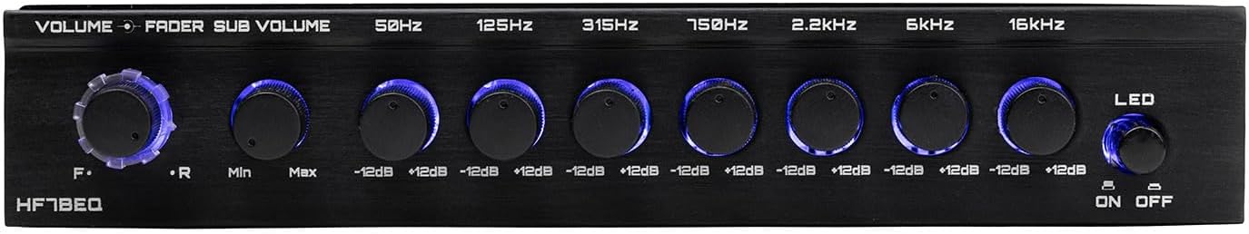Hifonics HF7BEQ,  7 Band Parametcric Equalizer