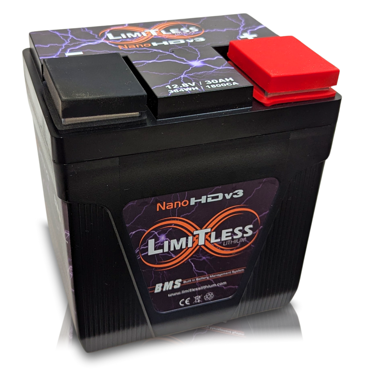 Limitless NANO-HDV3, Nano HDv3 30AH 6500W Motorcycle/Powersports Battery