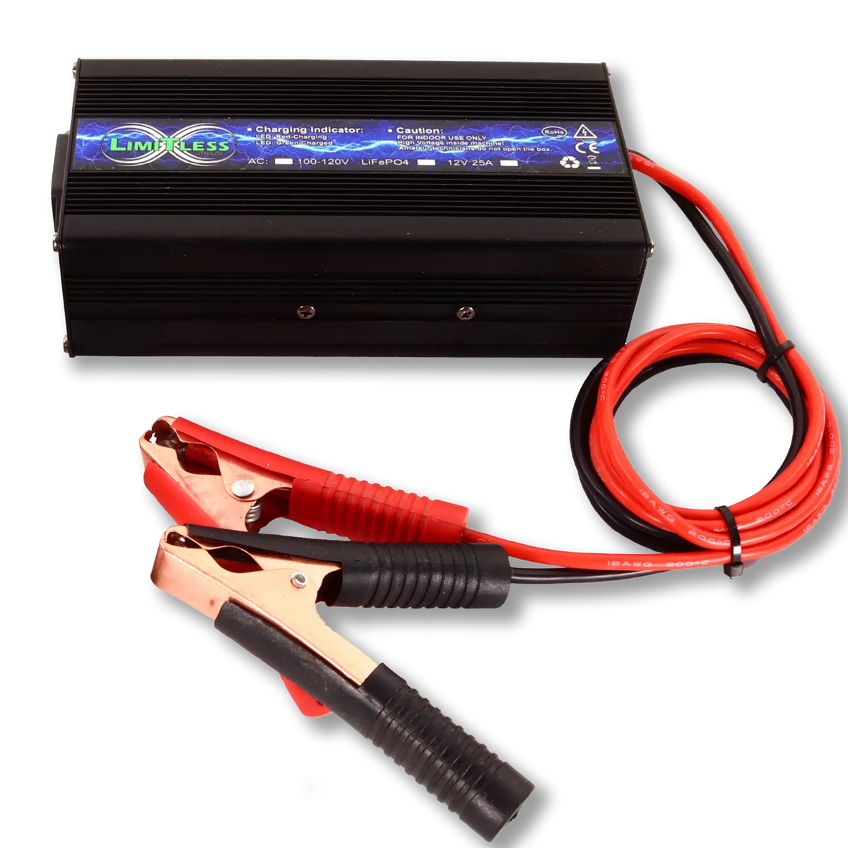 Limitless 25A12V-CRG, 12 Volt 25A Stock Voltage Battery Charger