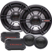 Crunch CS65C, CS 6.5" 2-Way Component Full Range Speaker System