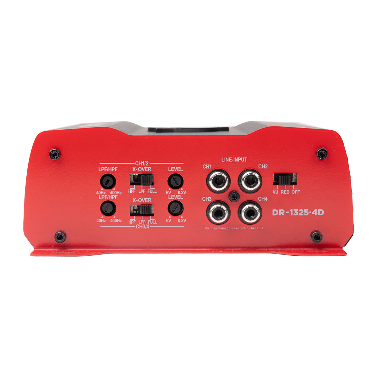 Crunch DR-1325.4D, V-Drive 4 Channel Full Range Car Audio Amplifier, 1325 Watts