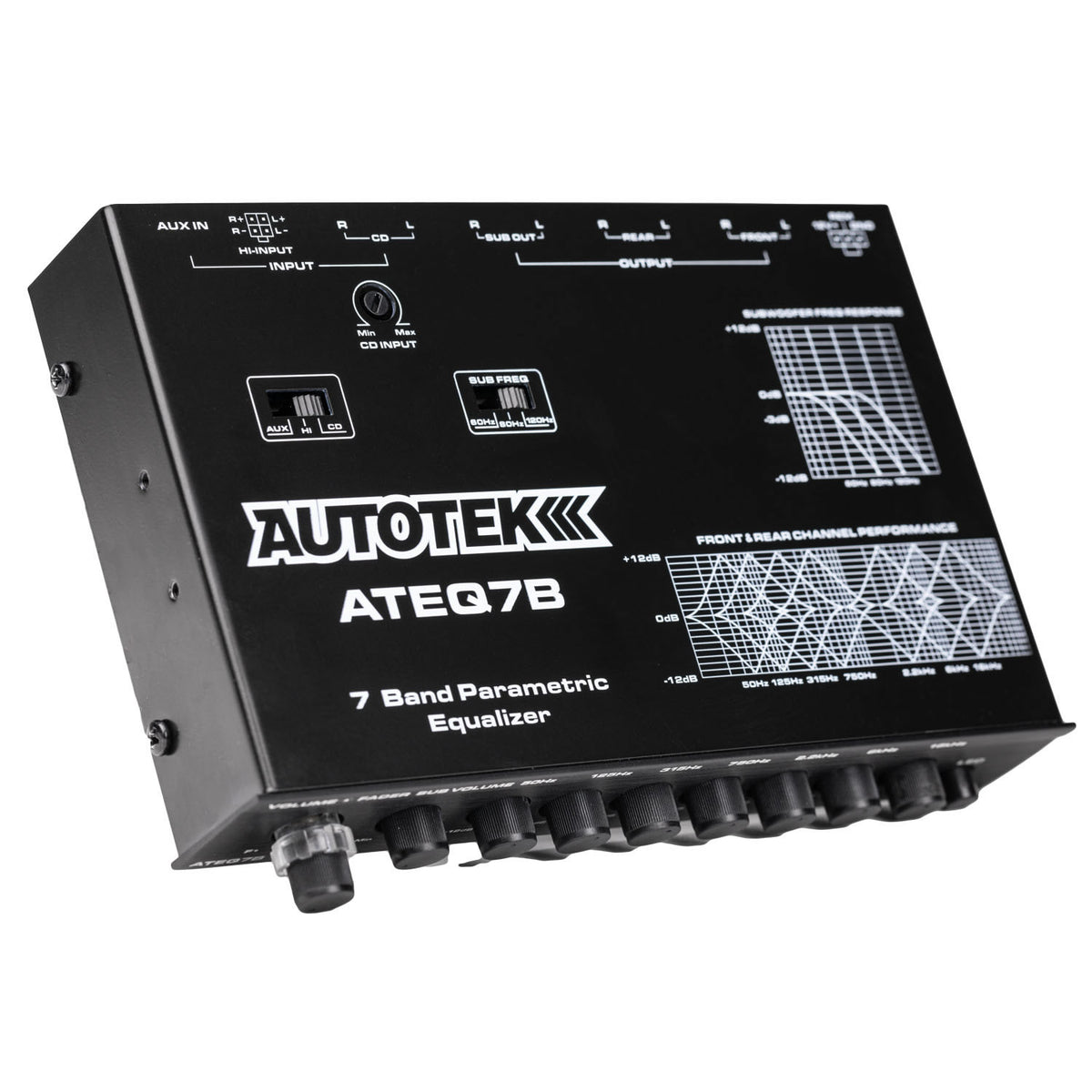 Autotek ATEQ7B, 7-Band Parametric Equalizer
