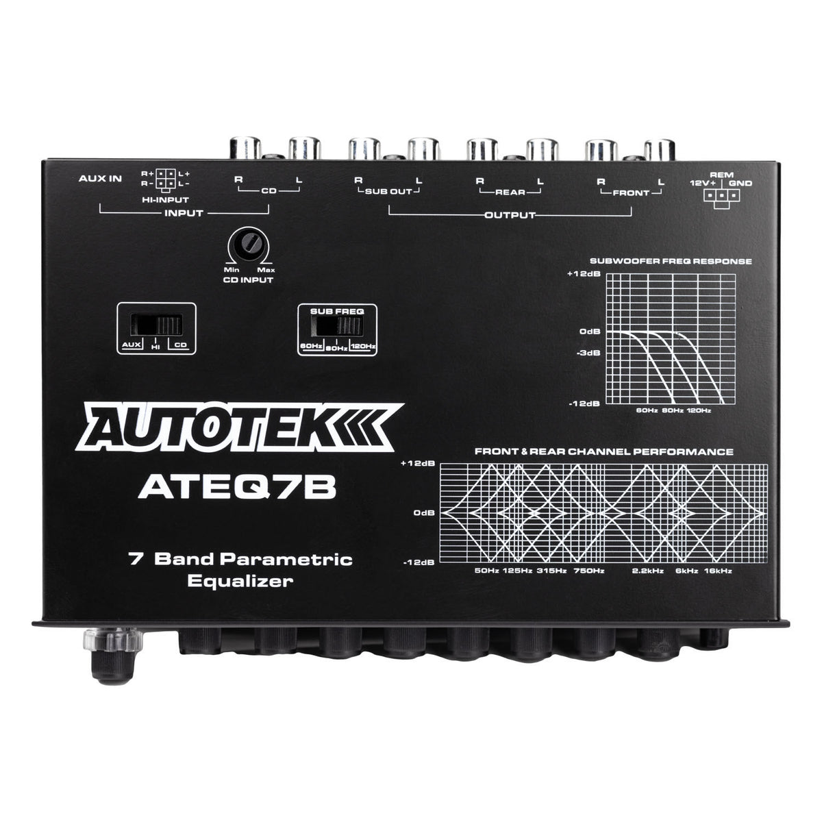 Autotek ATEQ7B, 7-Band Parametric Equalizer