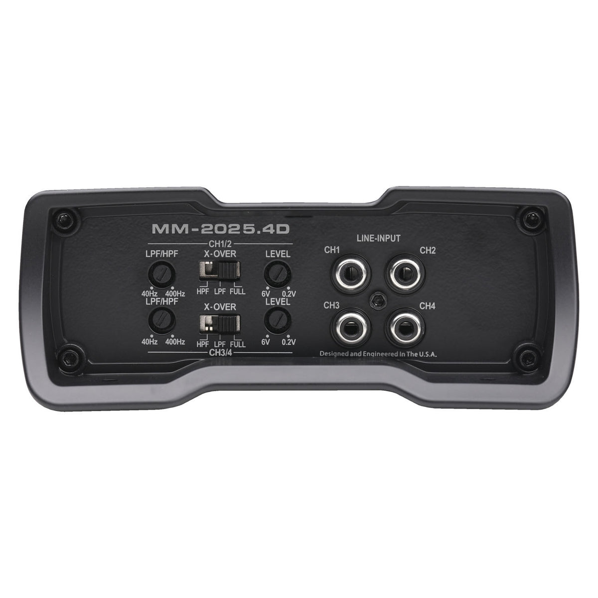 Autotek MM-2025.4D, Mean Machine Compact Bridgeable 4 Channel Full Range Amplifier, 2000 Watts
