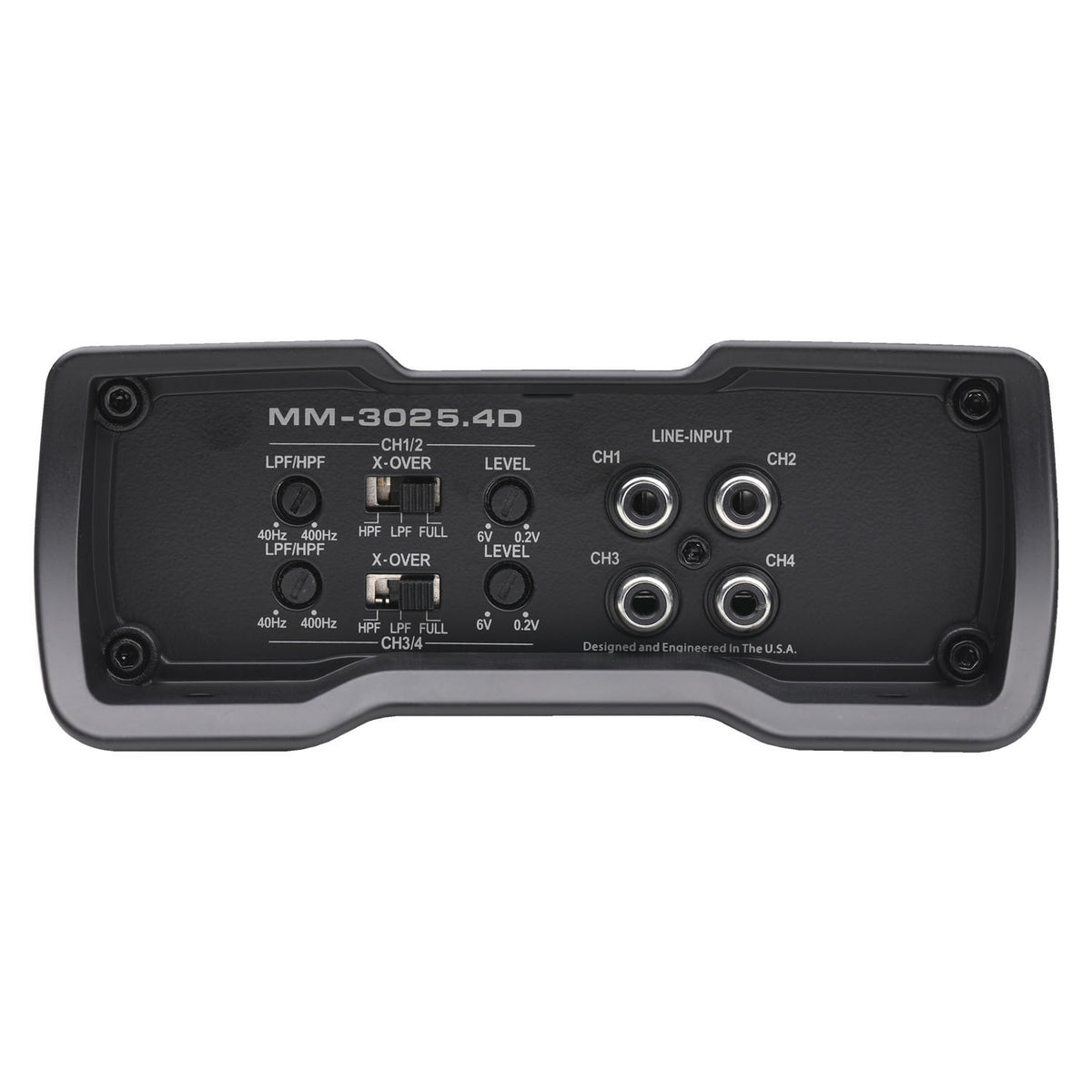 Autotek MM-3025.4D, Mean Machine Compact Bridgeable 4 Channel Full Range Amplifier, 3000 Watts
