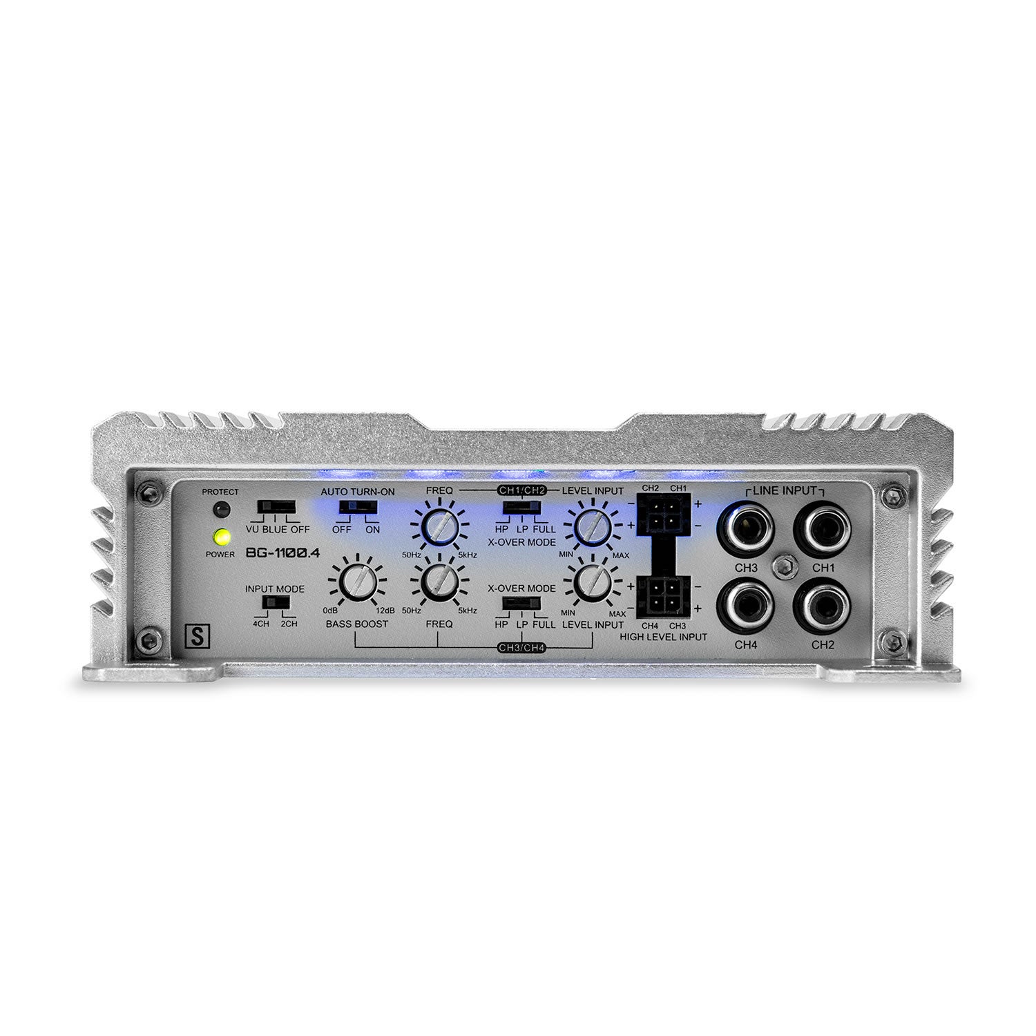 Hifonics Brutus BG BG-1100.4, 4 Channel Full Range Car Audio Amplifier, 1100 Watts