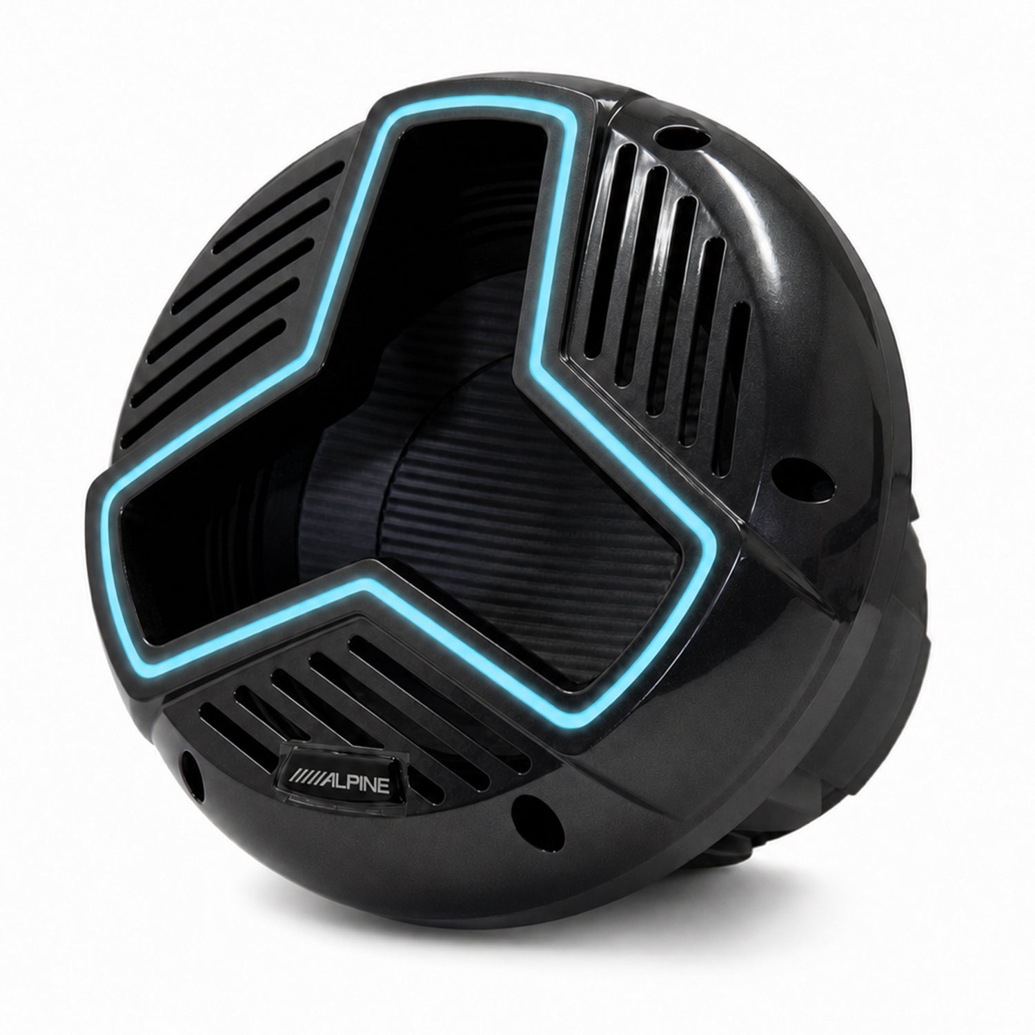 Alpine MRN-W10S4-IB-LB, Marine 10" Infinite Baffle Single 4 Ohm Voice Coil Subwoofer - Black