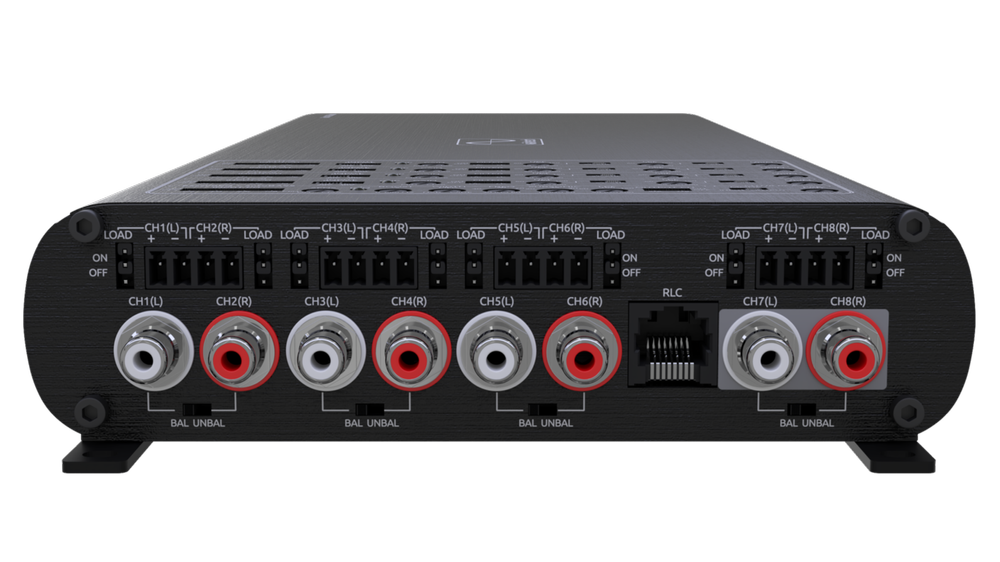 Wavtech LINK1400.8PLUS, Plus Series 8 Channel Full Range + Subwofer Amplifier w/ LOC