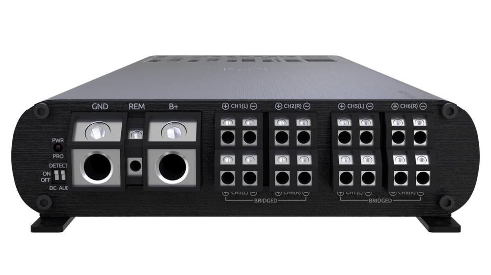 Wavtech LINK1400.8PLUS, Plus Series 8 Channel Full Range + Subwofer Amplifier w/ LOC