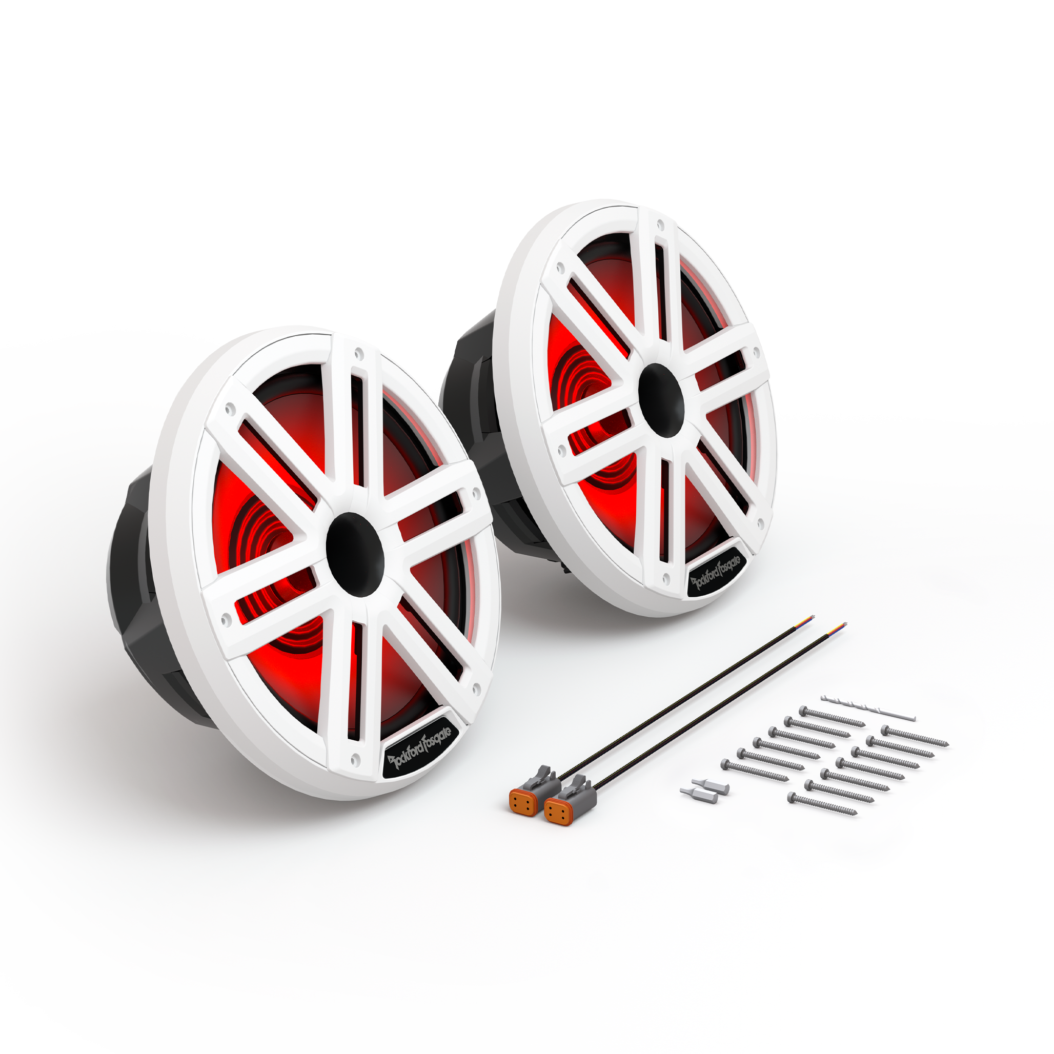 Rockford Fosgate M2-10H, 10" Marine 2-Way Horn Loaded Speakers - White