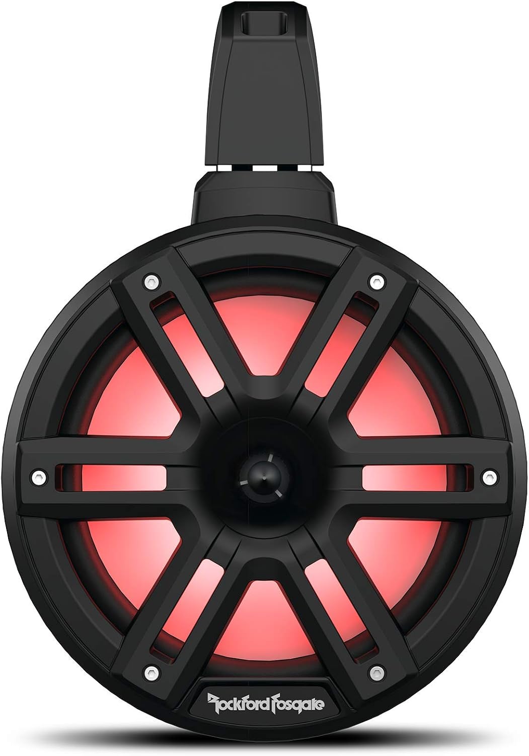 Rockford Fosgate M2WL-8HB, M2 Series 8" Color Optix Horn Wake Tower Speakers - Black & Stainless Grille - 1200W