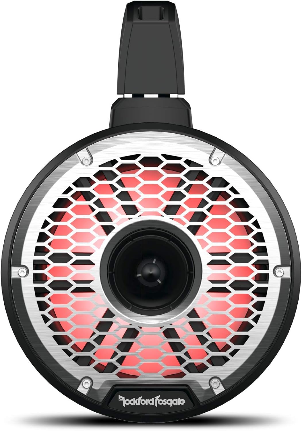 Rockford Fosgate M2WL-8HB, M2 Series 8" Color Optix Horn Wake Tower Speakers - Black & Stainless Grille - 1200W