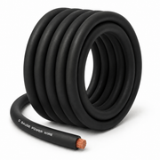 SoundBox CW0-25BK, 0 Gauge 25' CCA Amplifier Power / Ground Wire Roll, Black
