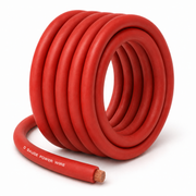 SoundBox CW0-25R, 0 Gauge 25' CCA Amplifier Power / Ground Wire Roll, Red