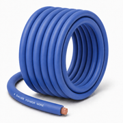 SoundBox CW4-25BL, 4 Gauge 25' CCA Amplifier Power / Ground Wire Roll, Blue