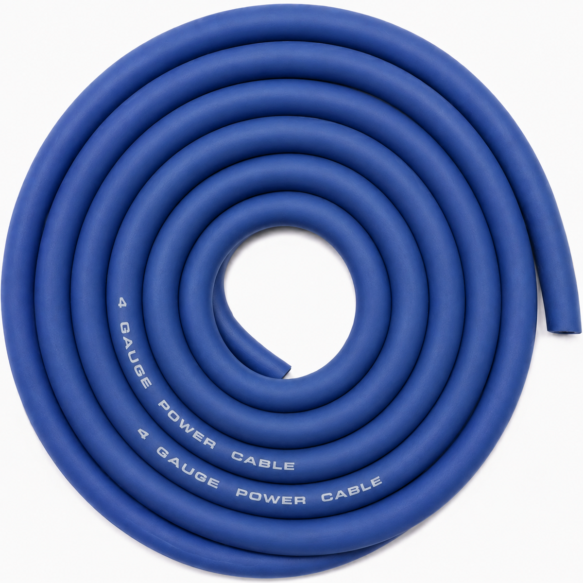 SoundBox CW4-25BL, 4 Gauge 25' CCA Amplifier Power / Ground Wire Roll, Blue