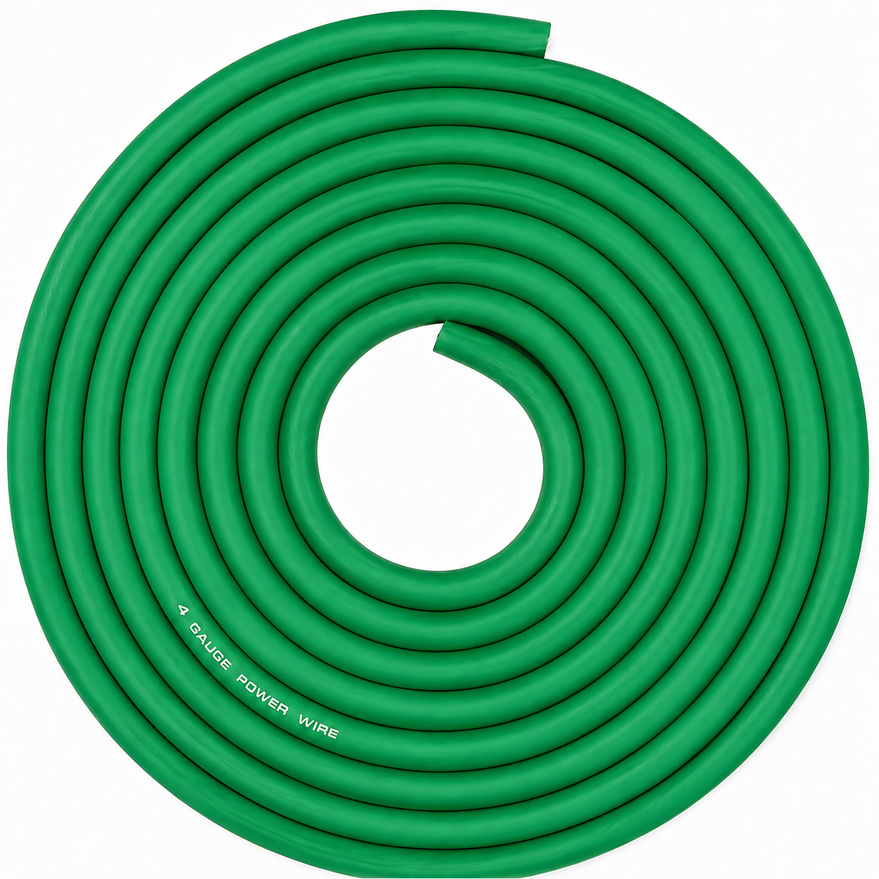 SoundBox CW4-25GR, 4 Gauge CCA Battery Power / Ground Wire Roll - 25 Ft, Green