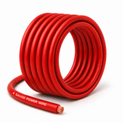 SoundBox CW4-25R, 4 Gauge 25' CCA Amplifier Power / Ground Wire Roll, Red